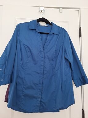 Lee Riders Royal Blue Button-Up Shirt